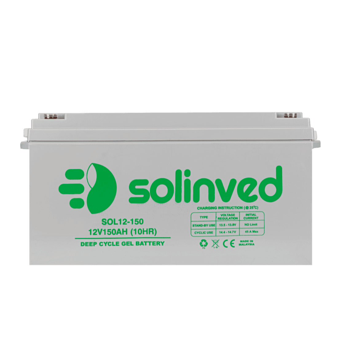 Solinved 12 V 150Ah Jel Akü